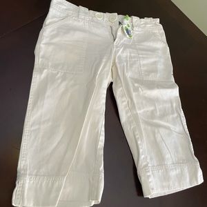 Roxy white capris